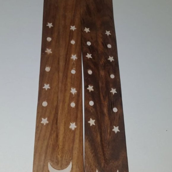 Wooden Incense Holder - Moon and Stars - Picture 5 of 5